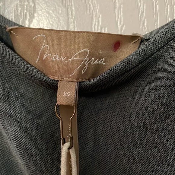 NWT Max Azria sleeveless knee length nightshade dress olive green sz XS - Picture 2 of 5